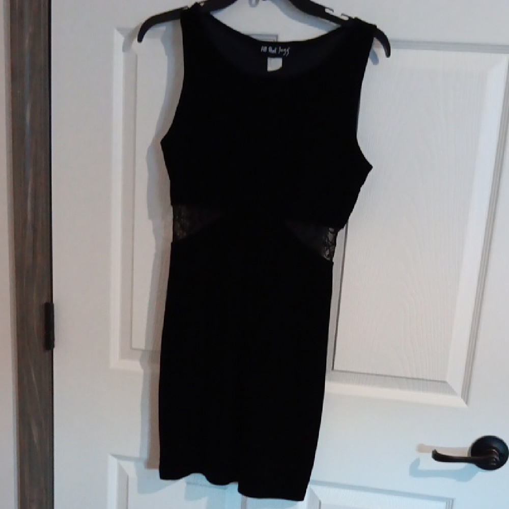 All That Jazz Black Velvet Dress